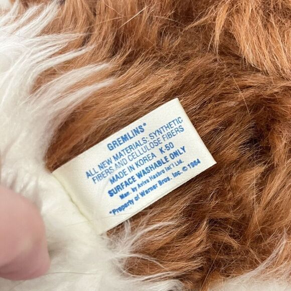 Vintage Gremlins GIZMO Hasbro Softies Plush 1984 With Tag 10 inches - Picture 12 of 16